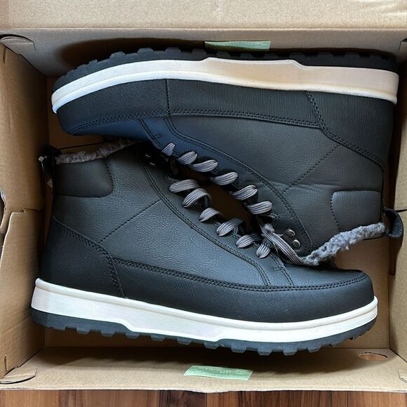 NEW Weatherproof Mens Dark Gray Logjam Boots - Picture 4 of 9